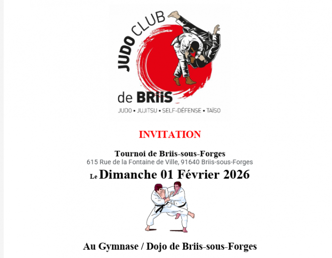 Image de l'actu 'Tournoi de Briis sous Forges le dimanche 1er Février 2026'