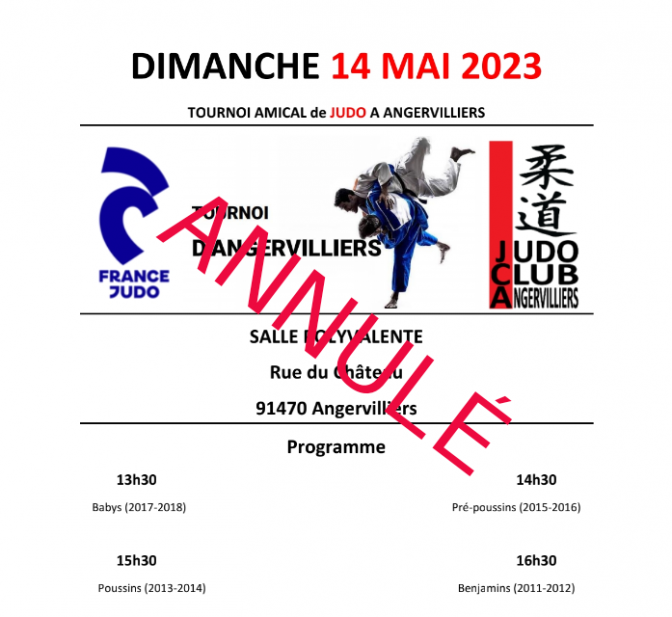 Image de l'actu 'ANNULATION - Tournoi d'Angervilliers - Dimanche 14 mai'