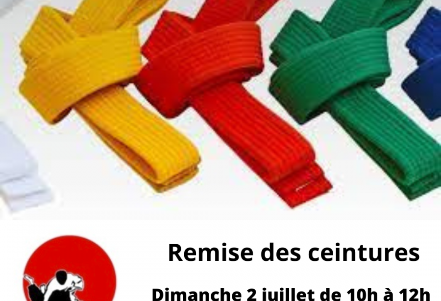 Fête du club et remise des ceintures